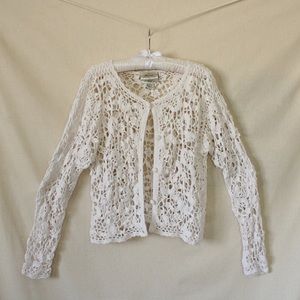 Vintage Hand-knitted Crochet Sweater
